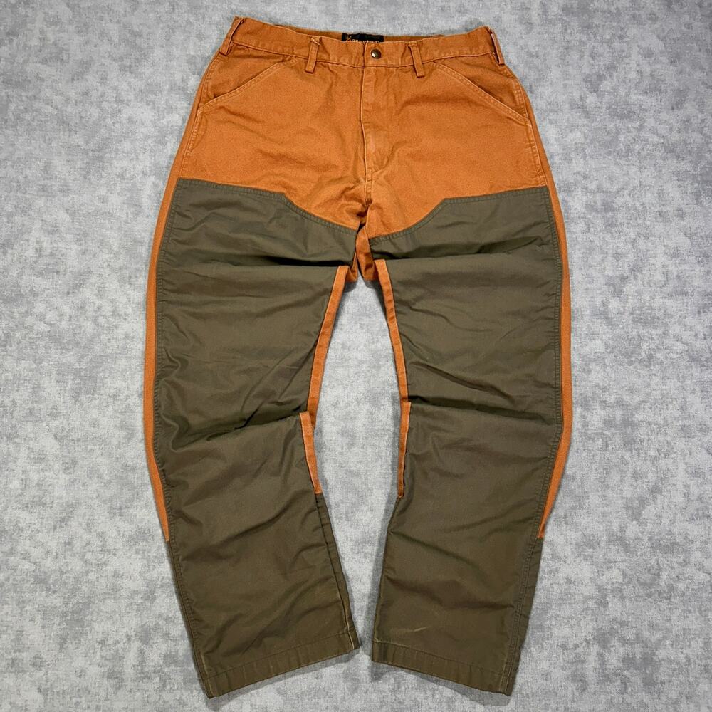 Browning Upland Canvas Brush Pants 32x31 Brown Olive Hunting Brush Guard